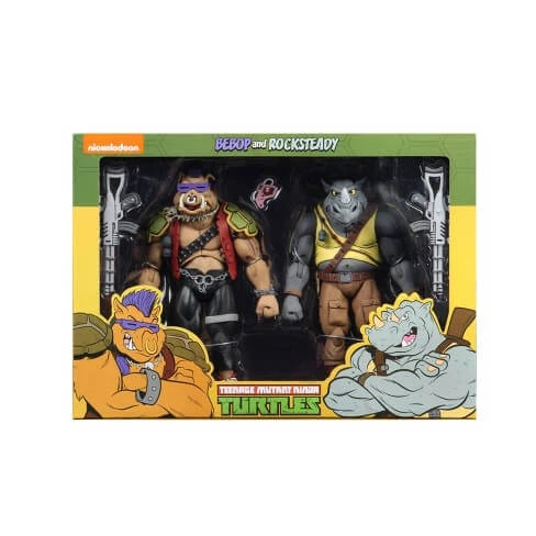 Rocksteady Et Bebop Action Se Disent 2 Tortues De Glaces De Paquet Les Tortues De Ninja TMNT Neca 54100 18 Centimètres