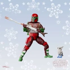 Mandalorian Warrior (Holiday Edition) Star Wars Black Series Action Figure 15 Cm -Boutique De Modèles x hasf5305 g