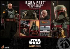 Hot Toys Boba Fett (Repaint Armor) And Throne Star Wars The Mandalorian Action Figure 1/6 30 Cm -Boutique De Modèles x hot908858 t
