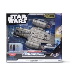JAZWARES Razor Crest Star Wars Micro Galaxy Squadron Vehicle With Figures With Figures 20 Cm