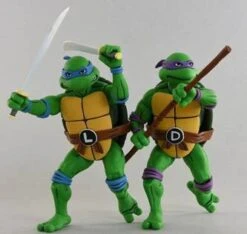 Leonardo And Donatello Young Ninja Turtle Action Figure 2 Pack 18 CM Neca 54102 -Boutique De Modèles x neca54102 1