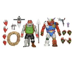 Dirtbag & Groundchuck 18 Cm Teenage Mutant Ninja Turtles 1987 Action Figure 2-Pack NECA 5199
