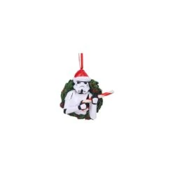 NEMESIS NOW Original Stormtrooper Hanging Tree Ornament Christmas Wreath 10 Cm