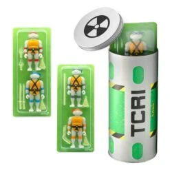 SUPER7 Teenage Mutant Ninja Turtles ReAction Action Figure 4-Pack Ooze Canister GITD SDCC 2020 10 Cm