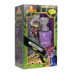 SUPER7 Transformers Action Figure Super Cyborg Cyborg Megazord (Clear) 28 Cm