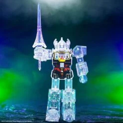 SUPER7 Transformers Action Figure Super Cyborg Cyborg Megazord (Clear) 28 Cm -Boutique De Modèles x sup7 su powrw01 mcl 01 b