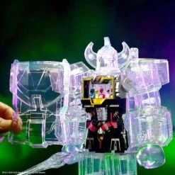 SUPER7 Transformers Action Figure Super Cyborg Cyborg Megazord (Clear) 28 Cm -Boutique De Modèles x sup7 su powrw01 mcl 01 c