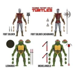 The Loyal Subjects Mirage Comics Foot Soldiers & Turtles Exclusive Teenage Mutant Ninja Turtles BST AXN Action Figure 4-Pack 13 Cm -Boutique De Modèles x tlsbatmntmrg4pk01 a